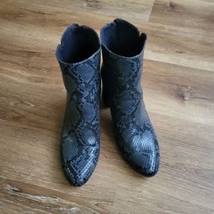 Blue Snakeprint Boots - Eras Tour